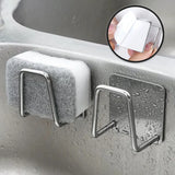 Stainless Sponges Holder Steel Kitchen Self Adhesive Sink Drain Basket Storage Rack Wall Hook Home Organizer Kitchen Accessories