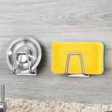 Stainless Sponges Holder Steel Kitchen Self Adhesive Sink Drain Basket Storage Rack Wall Hook Home Organizer Kitchen Accessories