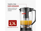 Liquidificador Mondial Turbo L-900 FB com Filtro 5 Velocidades 900W Preto - 220V